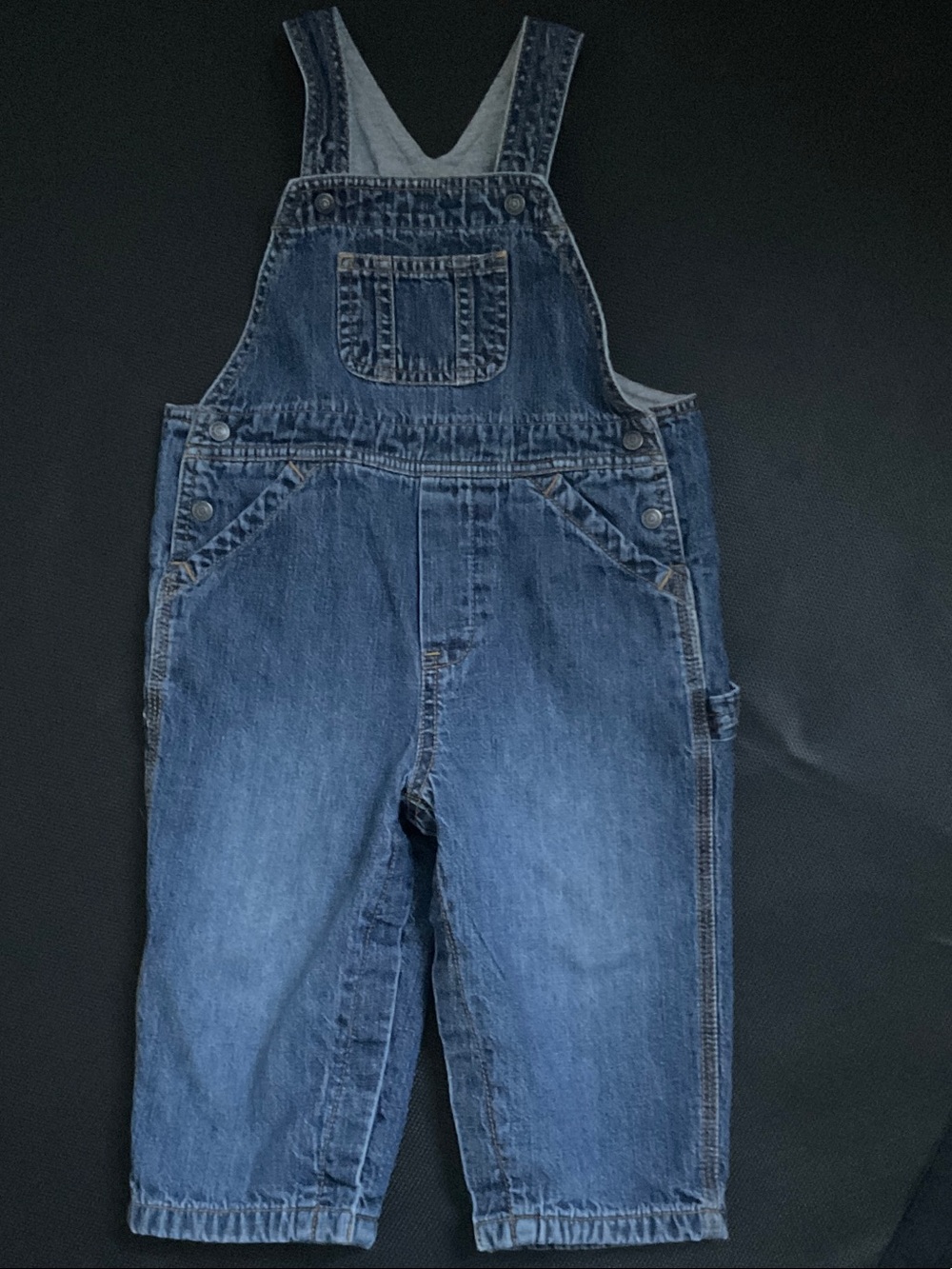 GAP toddler Denim Overalls - Blue 18-24 Months